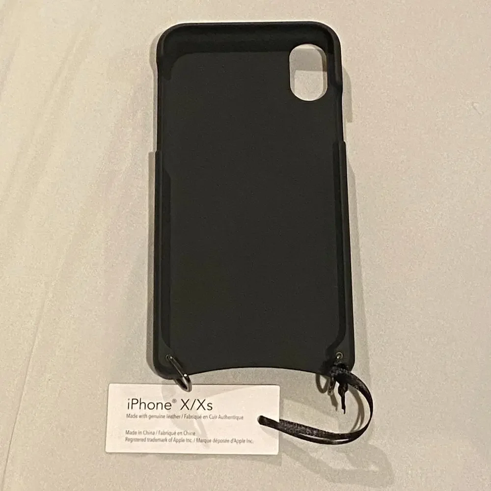 BANDOLIER Black Leather iPhone 10/10S Crossbody CASE NWT New with tags! UNISEX